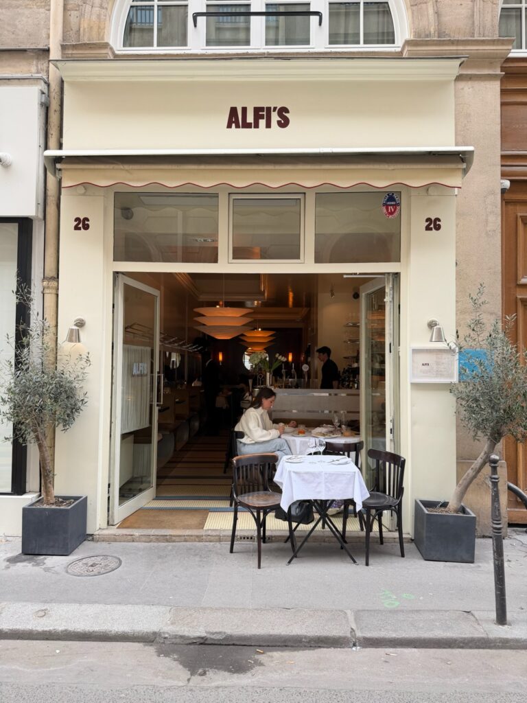 Alfi’s Paris restaurant facade near Place Vendôme